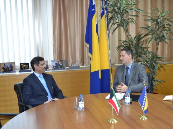 Predsjedavajući Predstavničkog doma dr. Denis Bećirović primio u nastupnu posjetu ambasadora Kuvajta 